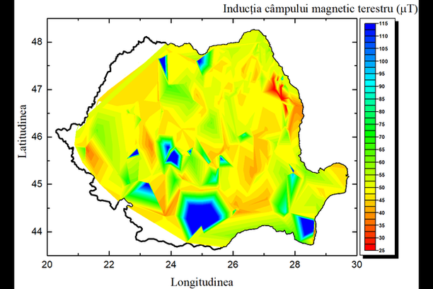 Image for Romania geomagnetic map
